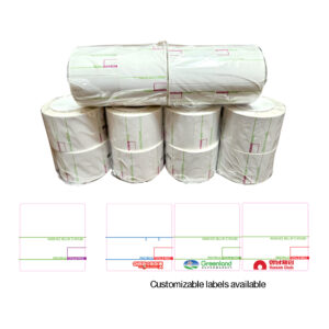 Scale Labels 8020, 58mm x 60 mm, UPC/Ingredients (12 Rolls per Case)